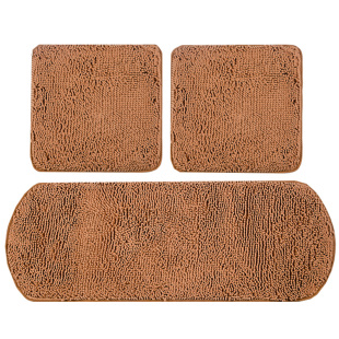 汽车坐垫珊瑚绒毛绒毛毛虫四季通用座垫单片雪尼尔三件套硅胶防滑