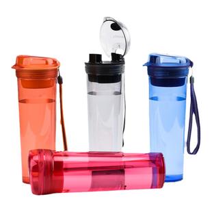 特百惠  600ml晶彩茶韵密封随心杯运动水杯男女士儿童简约塑料杯