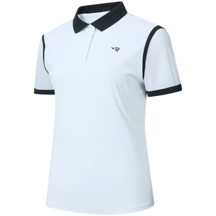 RAPIDO雳霹道春夏女GOLF运动休闲商务通勤品牌LOGO撞色POLO衫