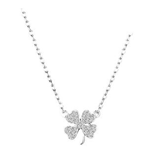 纯银饰幸运四叶草项链女款2026新款高级感轻奢小众生日礼物情人节