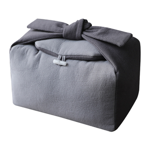 春泥加厚素色棉布收纳布包台湾布袋整套功夫茶具收纳旅行大布包