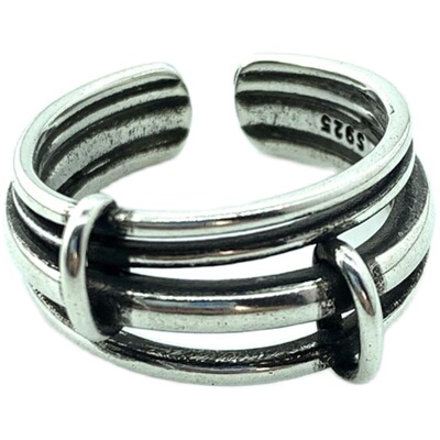 ionsshop艺术多层重工嘻哈戒指