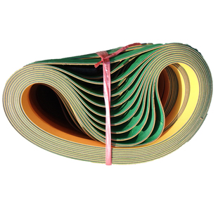 工业尼龙输送带传动皮带高速耐磨黄绿纺织龙锭带磨床平皮带片基带