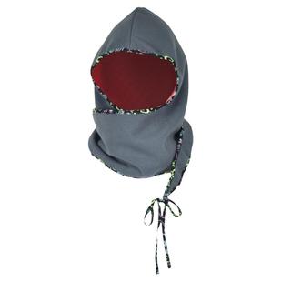 UVCity冬季保暖帽子女围巾一体围脖双层抓绒头盔内衬多用防寒头套