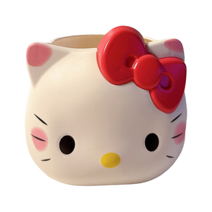 可爱卡通化妆刷筒学生桌面收纳桶学生笔筒高颜值摆件收纳装饰笔筒