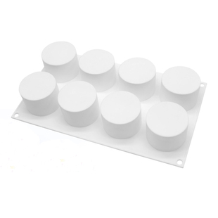 多连式圆柱圆饼形矽胶模具 法式甜品慕斯蛋糕冰淇淋硅胶模具