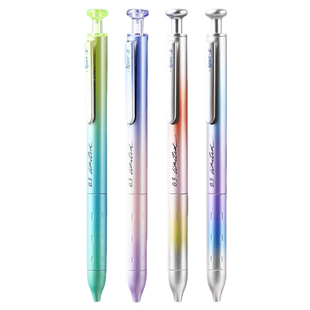 点石时空舱赛博光年2代限定硬核中性笔高颜值金属质感按动速干子弹头黑笔学生刷题考试笔重手感签字笔0156a2