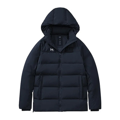 安德玛立领连帽男女羽绒服