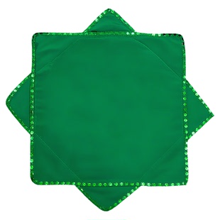 舞蹈专用手绢花谁家大美人秧歌表演出专用二人转红手帕八角巾一对