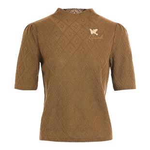 乔万尼2025秋新品针织衫中袖设计半高领羊毛衫气质高级感ET3M767