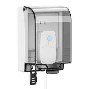 明装插座防水盒加高加大86型智能马桶漏电保护器插头保护罩盖带锁