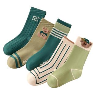 男童袜子纯棉秋冬款长筒袜儿童棉袜男孩春秋中筒袜童袜男宝宝冬款