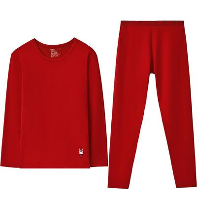 红豆红马年本命年红色保暖套装