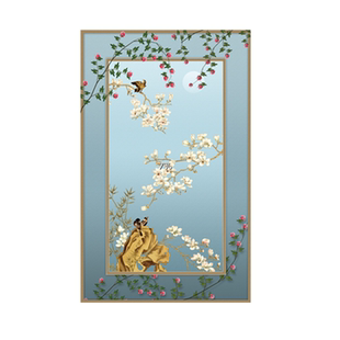 新中式客厅地毯中国风书房茶几垫卧室床边毯家用古典满铺定制地毯