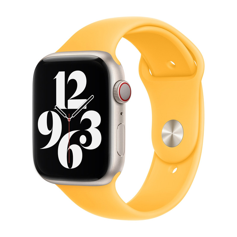 苹果原装正品未拆封41/45mm Apple Watch艳阳色运动型表带