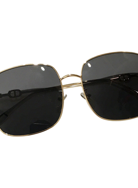 方框大脸显瘦墨镜2024新款潮男女韩版街拍ins圆脸茶色太阳镜开车