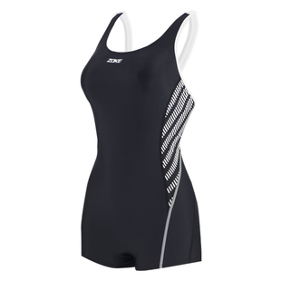 洲克泳衣女士竞速zoke平角女款游泳衣女孩专业训练泡温泉显瘦泳装