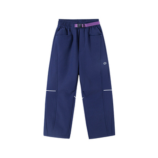 半度闲女童加绒运动裤秋冬装洋气新款儿童冬季加厚保暖长裤子潮