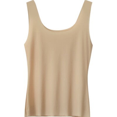 无痕冰丝肉色打底吊带背心女薄款