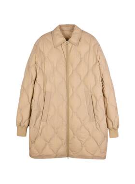 速写outlets奥莱男装秋折扣新品羽绒服宽松翻领长袖休闲外套潮