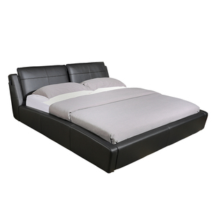 【定制款】慕思床架现代简约真皮床双人床1.8m软包床 w006定制