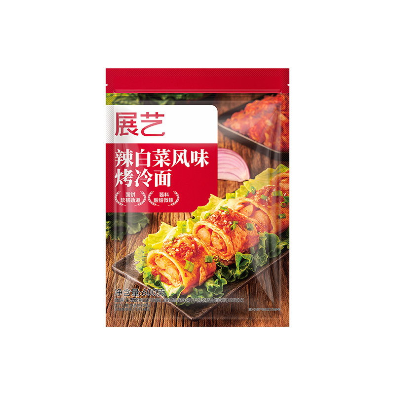 展艺东北辣白菜烤冷面600g速食