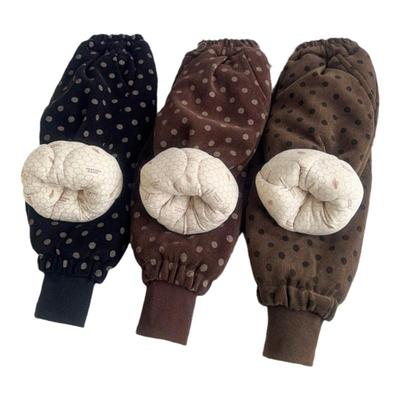 一条过冬宝宝棉裤儿童夹棉冬季加厚圆点女童裤子外穿长裤保暖北方