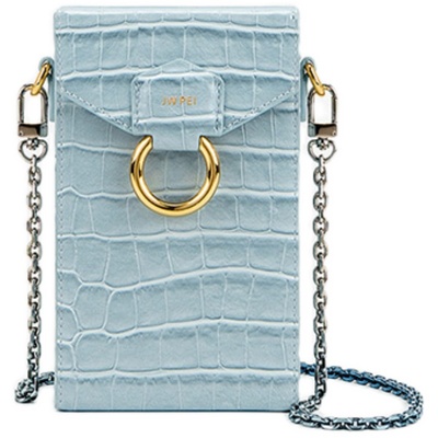 限时JWPEI手机包迷你渐变链条