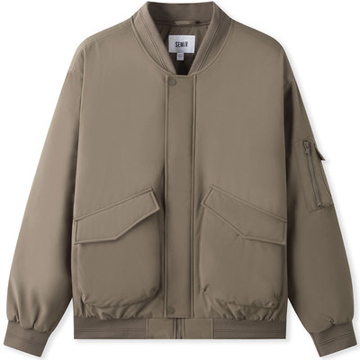 森马棉服男24新款宽松夹棉棒球服