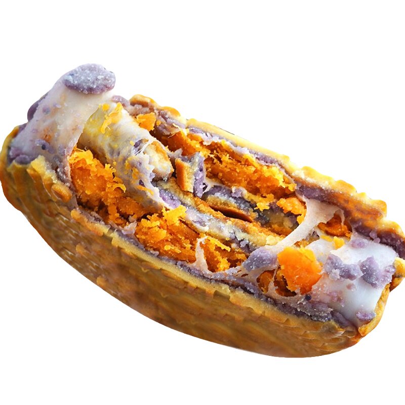 广式芋泥麻薯咸蛋黄肉松老式手工黄金中秋闽南一斤大月饼礼盒送人