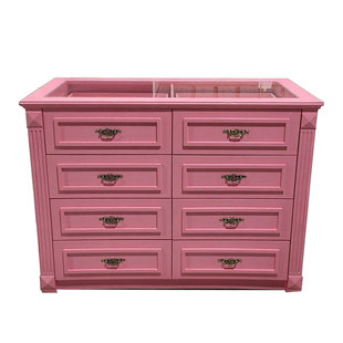 衣帽间中岛首饰珠宝收纳柜法式斗柜服装店双面柜岛台定制烤漆柜子