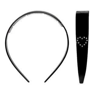 RTEP 小众emijay爱心钻石发箍经典法式复古桃心醋酸加厚发饰头饰