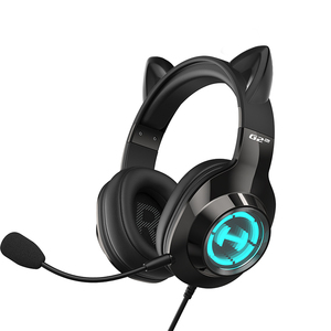 漫步者G2PRO猫耳电竞头戴耳机有线带麦声卡台式电脑游戏专用吃鸡