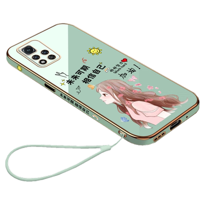 送挂绳opporeno3手机壳Reno3pro未来reno2z可期女款reno电镀直边硅胶软全包镜头保护套防摔网红新款ins风超薄