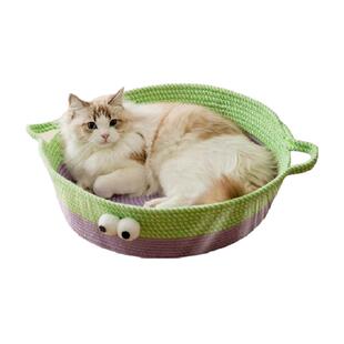 宠物猫咪多巴胺藤编猫窝春季夏季舒适透气编织窝布偶英短美短