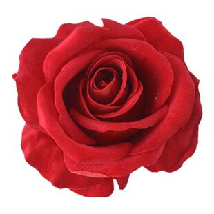 假话花仿真花玫瑰花塑料防真花摆设客厅餐桌绒布高档绒布假花花束