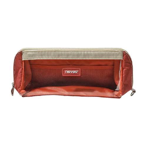 never巨能装3.0笔袋超大容量复古美式风多功能小众冷门透明ins