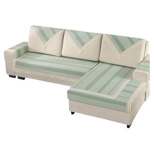 粗布沙发垫简约现代纯棉防滑沙发套罩坐垫棉麻盖布靠背巾四季通用