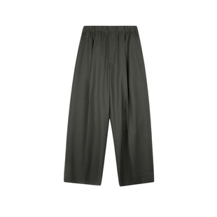 LESS春秋绵羊毛裤子女休闲简约宽松直筒西装长裤2N7E10910