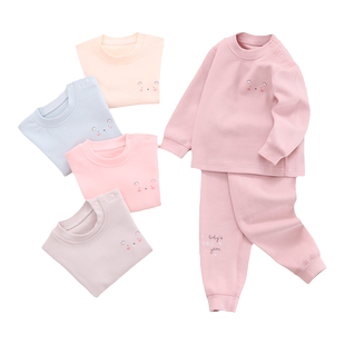 小数点儿童秋衣秋裤套装秋冬款女童家居服舒绒套男童内衣套80-160