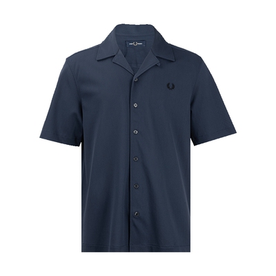 FREDPERRY全棉短袖衬衫男士
