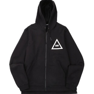 DEVIL NUT潮牌 恶魔 男女同款 宽松拉帽开下摆卫衣-BIB AET