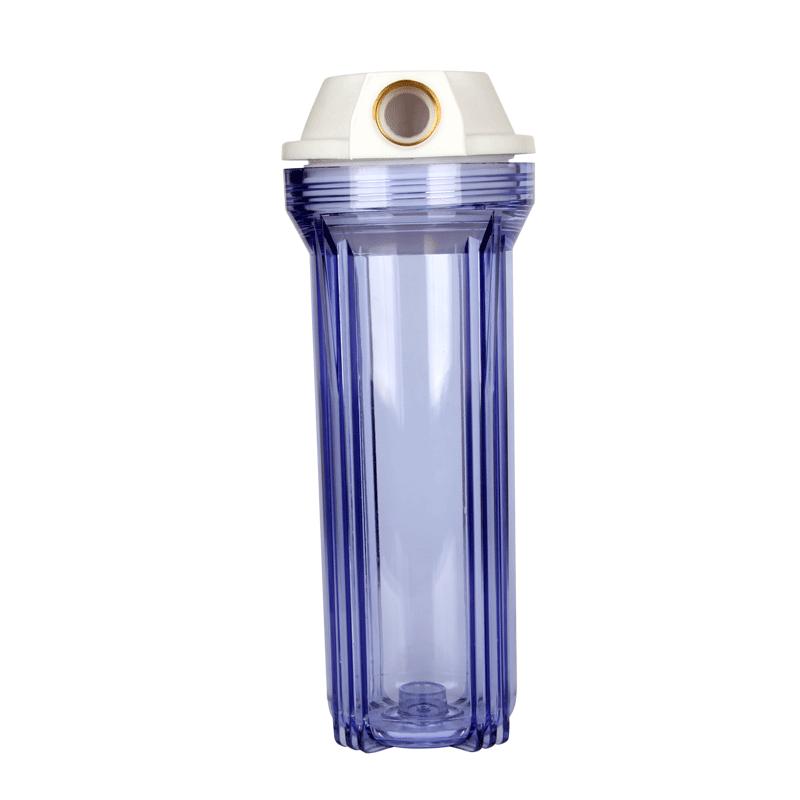 净水器配件10寸2分4分6分口滤瓶铜牙透明滤瓶滤壳PP棉前置过滤筒