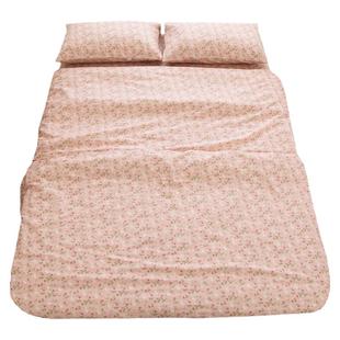 玫瑰和小兔床单日系碎花纯棉被套枕套全棉被罩床笠斜纹可配四件套