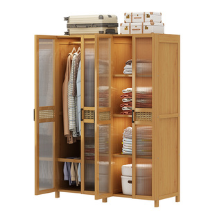 衣柜卧室家用简易组装儿童实木衣橱新款2026爆款结实耐用出租房用