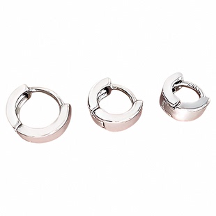 素圈耳环女耳骨钉小众气质时尚养耳洞耳骨环轻奢高级防过敏耳饰