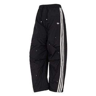 阿迪达斯三叶草女裤2026春新品闪钻甜酷宽松阔腿裤直筒长裤KS2865