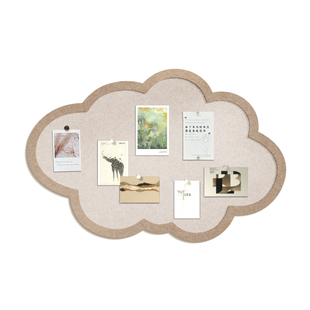 云朵毛毡板毛毡墙贴照片墙展示墙背景板墙面遮丑装饰创意软木板墙板挂墙留言板高级感客厅书桌造型板版相片墙