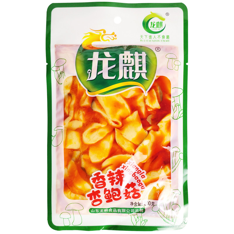 龙麒香辣杏鲍菇200g即食下饭咸菜