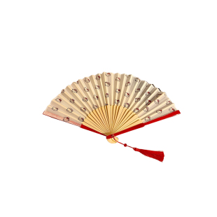 可爱猫咪折叠扇子女夏季便携随身学生拍照舞蹈扇2026新款古风竹扇